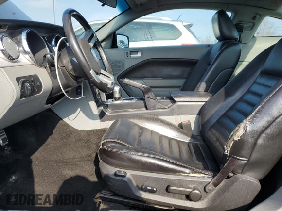 2007 Ford Mustang GT Deluxe with VIN 1ZVFT82H275246450, listed as a Copart auction lot 52744255 with 103,593 mi miles and Salvage Title. Bid and sale history available at carsss.com. Image 7.