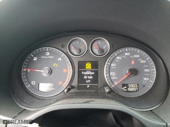 2011 Audi A3 2.0 TDI Premium with VIN WAUBJAFM3BA167078, listed as a Copart auction lot 86637934 with 158,207 mi miles and Salvage Title. Bid and sale history available at carsss.com. Image 9.