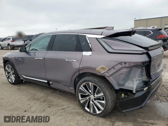 2025 Cadillac LYRIQ Sport z VIN 1GYKPTRL2SZ303874, wystawiony jako Copart lot #55592315 z przebiegiem 447 mil mil oraz Szkody całkowita. Historia ofert i sprzedaży dostępna na DreamBid. Obrazek 2.