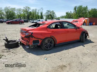2024 Subaru WRX Premium with VIN JF1VBAH60R9805879, listed as a Copart auction lot 54992275 with 6,856 mi miles and Salvage title. Bid and sale history available at DreamBid. Image 3.