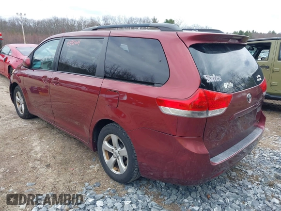 2011 Toyota Sienna LE AAS with VIN 5TDKK3DC3BS034894, listed as a IAAI auction lot 41983614 with 217,308 mi miles. Bid and sale history available at carsss.com. Image 3.