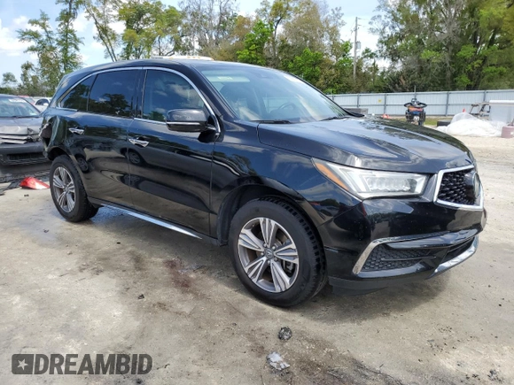 2019 Acura MDX with VIN 5J8YD3H39KL003375, listed as a Copart auction lot 50595035 with 69,528 mi miles and Salvage Title. Bid and sale history available at carsss.com. Image 4.