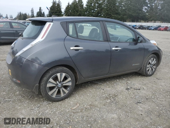 2013 Nissan LEAF SL with VIN 1N4AZ0CP8DC403026, listed as a Copart auction lot 52193775 with 34,712 mi miles and Clean Title. Bid and sale history available at DreamBid. Image 3.