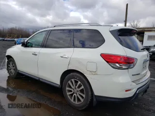 2016 Nissan Pathfinder SV with VIN 5N1AR2MM5GC652782, listed as a Copart auction lot 48289305 with 117,667 mi miles and Salvage Title. Bid and sale history available at carsss.com. Image 2.
