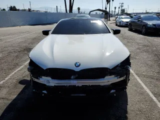 2020 BMW 8 Series M850i xDrive with VIN WBABC4C00LCE77534, listed as a Copart auction lot 54722515 with 0 mi miles and Salvage Title. Bid and sale history available at carsss.com. Image 5.