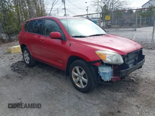 2007 Toyota RAV4 Limited with VIN JTMBK31V475035653, listed as a IAAI auction lot 41837896 with 185,553 mi miles. Bid and sale history available at carsss.com. Image 1.
