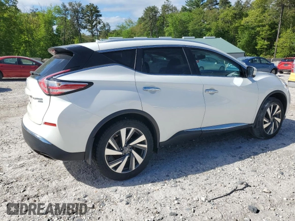 2016 Nissan Murano SL z VIN 5N1AZ2MHXGN139146, wystawiony jako Copart lot #57624115 z przebiegiem Nie podano mil oraz Szkody całkowita. Historia ofert i sprzedaży dostępna na DreamBid. Obrazek 3.