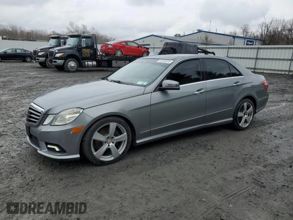 2010 Mercedes-Benz E 350 Luxury with VIN WDDHF5GB3AA021898, listed as a Copart auction lot 51915515 with 57,976 mi miles and Salvage Title. Bid and sale history available at carsss.com. Image 1.