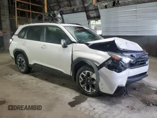 2025 Subaru Forester Premium with VIN JF2SLDDC3SH523661, listed as a Copart auction lot 57721475 with 1,075 mi miles and Salvage title. Bid and sale history available at DreamBid. Image 4.