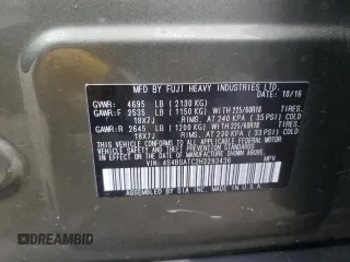 2017 Subaru Outback Touring with VIN 4S4BSATC2H3293436, listed as a Copart auction lot 56314835 with 207,783 mi miles and Salvage title. Bid and sale history available at DreamBid. Image 14.