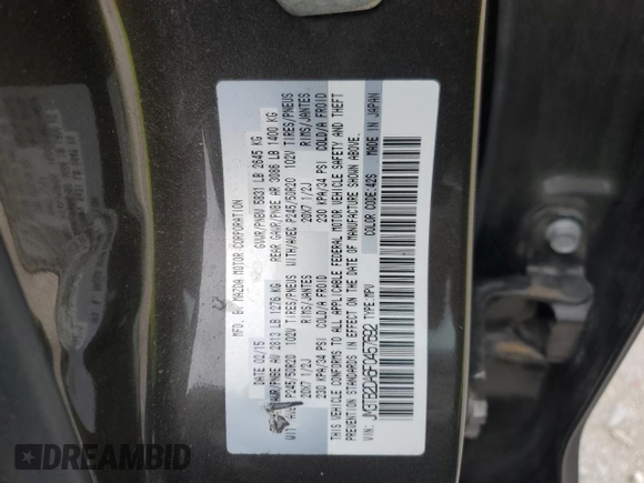 2015 Mazda CX-9 Grand Touring with VIN JM3TB2DA6F0457692, listed as a Copart auction lot 51169375 with 124,936 mi miles and Clean Title. Bid and sale history available at DreamBid. Image 13.
