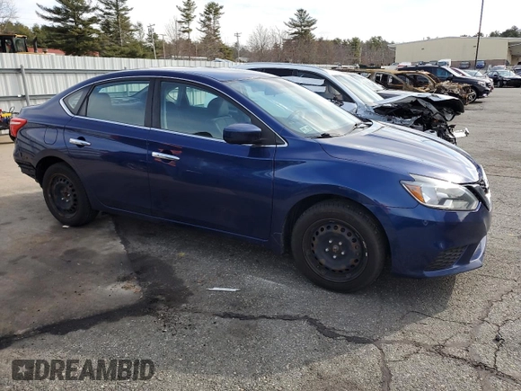 2017 Nissan Sentra SV with VIN 3N1AB7AP6HL668647, listed as a Copart auction lot 49869255 with 93,309 mi miles and Salvage Title. Bid and sale history available at DreamBid. Image 4.