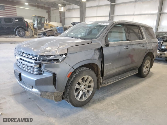 2022 Chevrolet Tahoe Premier with VIN 1GNSKSKD6NR292665, listed as a Copart auction lot 82039424 with 50,802 mi miles and Salvage Title. Bid and sale history available at carsss.com. Image 1.