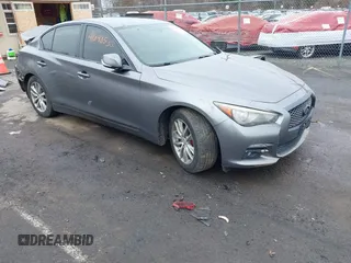 2014 Infiniti Q50 Premium with VIN JN1BV7AR8EM682452, listed as a IAAI auction lot 41848533 with 103,646 mi miles. Bid and sale history available at carsss.com. Image 1.