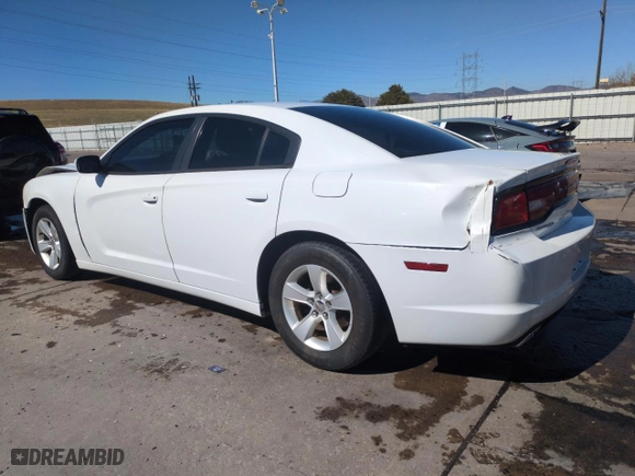 2014 Dodge Charger SE with VIN 2C3CDXBGXEH326447, listed as a Copart auction lot 50826525 with 142,747 mi miles and Salvage Title. Bid and sale history available at carsss.com. Image 2.