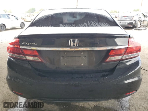 2014 Honda Civic EX-L with VIN 19XFB2F9XEE225725, listed as a Copart auction lot 52593905 with 140,534 mi miles and Salvage Title. Bid and sale history available at DreamBid. Image 6.