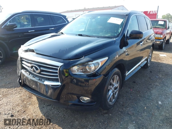 2015 Infiniti QX60 with VIN 5N1AL0MM7FC529408, listed as a IAAI auction lot 42478663 with 106,566 mi miles and . Bid and sale history available at DreamBid. Image 2.