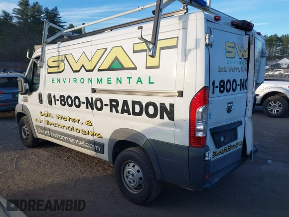 2018 Ram ProMaster Cargo with VIN 3C6TRVAG7JE107042, listed as a IAAI auction lot 40856879 with 250,956 mi miles and . Bid and sale history available at DreamBid. Image 14.