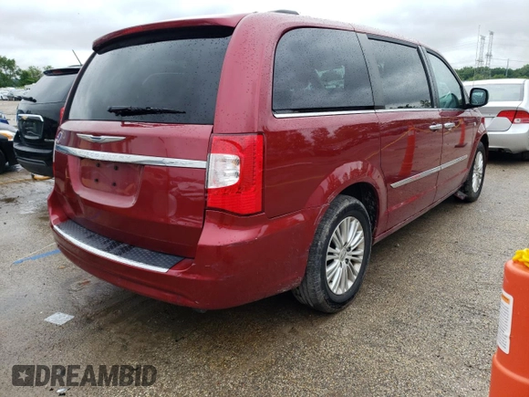 2014 Chrysler Town & Country Touring L 30th Anniversary with VIN 2C4RC1CG2ER328742, listed as a Copart auction lot 57475324 with 118,887 mi miles and Salvage Title. Bid and sale history available at DreamBid. Image 3.