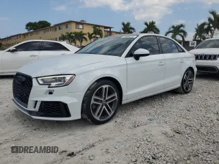 2018 Audi A3 Sedan Premium with VIN WAUAUGFF8J1005615, listed as a Copart auction lot 53686755 with 26,735 mi miles and Clean Title. Bid and sale history available at carsss.com. Image 1.