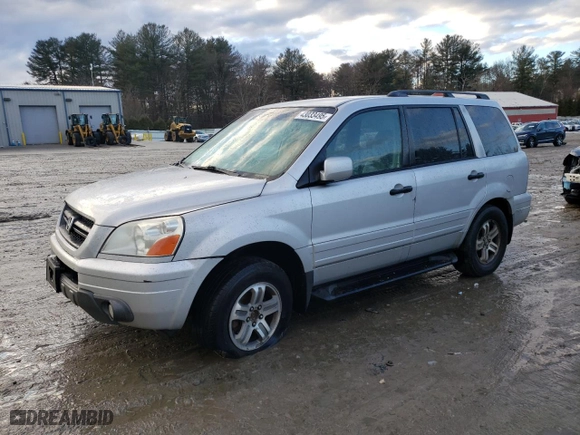 2003 Honda Pilot EX with VIN 2HKYF18793H566223, listed as a Copart auction lot 43033495 with 0 mi miles and Clean Title. Bid and sale history available at carsss.com. Image 1.