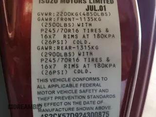 2002 Isuzu Rodeo z VIN 4S2CK57D924300875, wystawiony jako Copart lot #76639584 z przebiegiem 142 122 mil mil oraz Szkody całkowita. Historia ofert i sprzedaży dostępna na DreamBid. Obrazek 12.