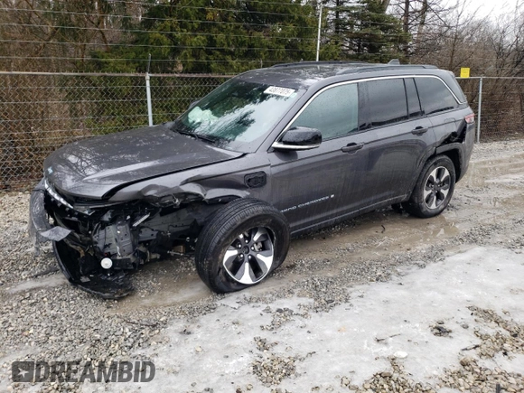 2024 Jeep Grand Cherokee с VIN 1C4RJYB62R8611652, выставлен на аукционе Copart как лот 43877075 с пробегом 5 105 миль миль и Списание • Salvage title. История ставок и продаж доступна на DreamBid. Изображение 1.