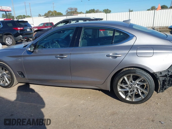2022 Genesis G70 2.0T with VIN KMTG34TA9NU093023, listed as a IAAI auction lot 40989282 with 50,036 mi miles. Bid and sale history available at carsss.com. Image 15.