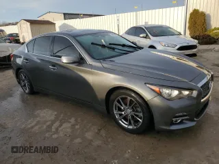 2015 Infiniti Q50 Premium with VIN JN1BV7APXFM356460, listed as a Copart auction lot 46093835 with 149,206 mi miles and Non Repairable. Bid and sale history available at carsss.com. Image 4.