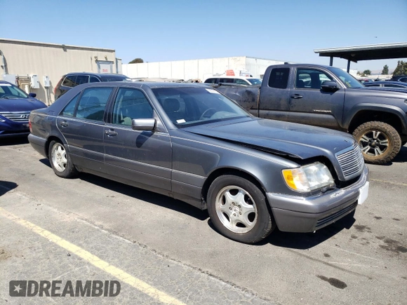 1997 Mercedes-Benz S-Class with VIN WDBGA51GXVA362521, listed as a Copart auction lot 69005184 with 124,444 mi miles and Clean Title. Bid and sale history available at carsss.com. Image 4.