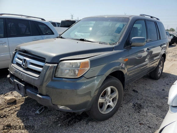2008 Honda Pilot EX-L with VIN 5FNYF18758B031962, listed as a Copart auction lot 69118424 with 168,215 mi miles and Salvage Title. Bid and sale history available at carsss.com. Image 1.