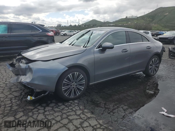 2021 Mercedes-Benz CLA 250 with VIN W1K5J4GB5MN166806, listed as a Copart auction lot 46070344 with 41,343 mi miles and . Bid and sale history available at DreamBid. Image 1.