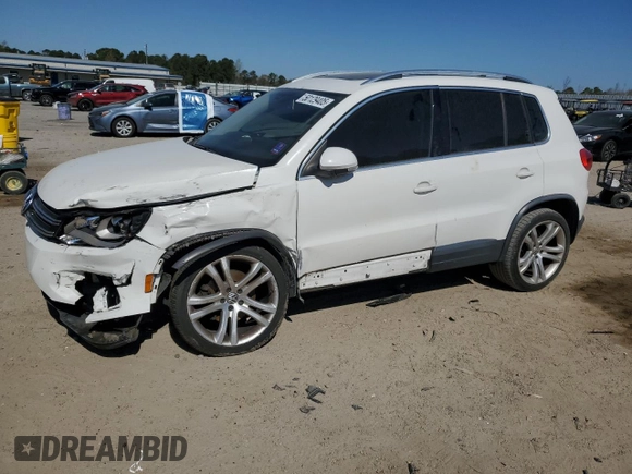 2012 Volkswagen Tiguan SEL with VIN WVGAV7AX9CW530331, listed as a Copart auction lot 50129405 with 141,387 mi miles and Salvage Title. Bid and sale history available at DreamBid. Image 1.