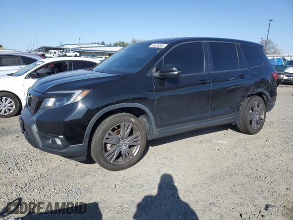 2021 Honda Passport EX-L with VIN 5FNYF8H57MB022407, listed as a Copart auction lot 48436585 with 48,602 mi miles and Salvage Title. Bid and sale history available at DreamBid. Image 1.