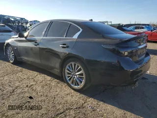 2018 Infiniti Q50 3.0t LUXE with VIN JN1EV7APXJM590796, listed as a Copart auction lot 47481395 with 91,360 mi miles and Salvage Title. Bid and sale history available at carsss.com. Image 2.