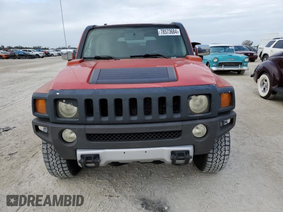 2008 Hummer H3 SUV Luxury with VIN 5GTEN13E388130848, listed as a Copart auction lot 78573684 with 79,702 mi miles and Salvage Title. Bid and sale history available at carsss.com. Image 5.