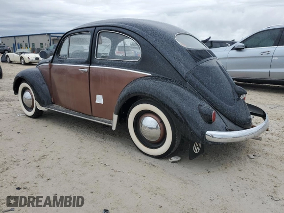 1956 Volkswagen Beetle with VIN 1226101, listed as a Copart auction lot 74739324 with 34,472 mi miles and Salvage Title. Bid and sale history available at DreamBid. Image 2.