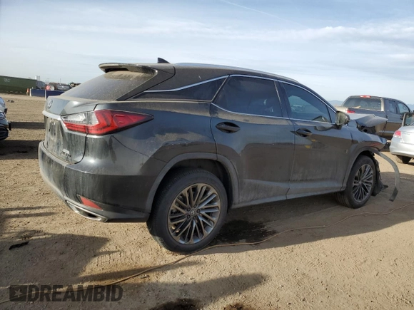 2022 Lexus RX 350 with VIN 2T2HZMDA4NC335287, listed as a Copart auction lot 49436285 with 41,411 mi miles and Salvage Title. Bid and sale history available at DreamBid. Image 3.