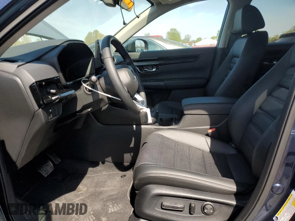 2025 Honda CR-V EX-L with VIN 2HKRS4H74SH454591, listed as a Copart auction lot 53691035 with 2,448 mi miles and Salvage Title. Bid and sale history available at DreamBid. Image 7.
