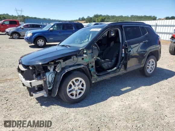 2021 Jeep Compass Sport with VIN 3C4NJCAB3MT535174, listed as a Copart auction lot 56576265 with 84,161 mi miles and Salvage title. Bid and sale history available at DreamBid. Image 1.