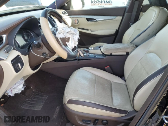 2019 Infiniti QX50 LUXE with VIN 3PCAJ5M10KF123447, listed as a Copart auction lot 39307983 with 63,727 mi miles. Bid and sale history available at carsss.com. Image 7.