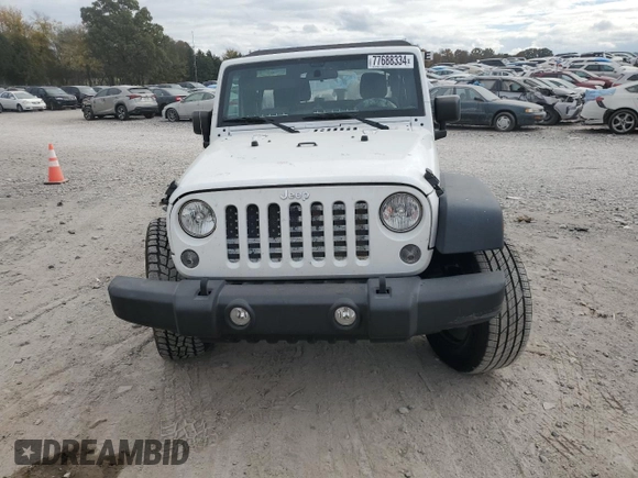 2018 Jeep Wrangler JK Unlimited Sport S with VIN 1C4BJWDGXJL898946, listed as a Copart auction lot 77688334 with 34,179 mi miles and Salvage Title. Bid and sale history available at carsss.com. Image 5.