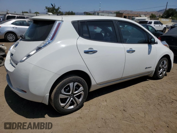 2013 Nissan LEAF SL with VIN 1N4AZ0CP2DC414815, listed as a Copart auction lot 60162715 with 81,919 mi miles and Salvage title. Bid and sale history available at DreamBid. Image 3.