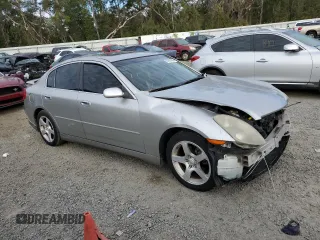 2003 Infiniti G35 w/Leather with VIN JNKCV51E93M007966, listed as a Copart auction lot 87690955 with 108,351 mi miles and Salvage Title. Bid and sale history available at carsss.com. Image 4.
