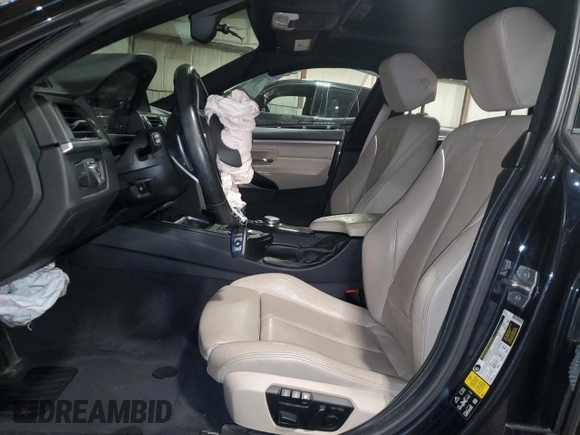 2015 BMW 4 Series 435i xDrive with VIN WBA4B3C55FGV48268, listed as a Copart auction lot 43822075 with 109,949 mi miles and Salvage Title. Bid and sale history available at DreamBid. Image 7.