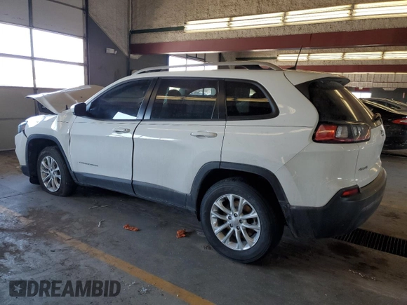 2021 Jeep Cherokee Latitude with VIN 1C4PJMCB5MD245357, listed as a Copart auction lot 45858495 with 52,187 mi miles and Salvage title. Bid and sale history available at DreamBid. Image 2.