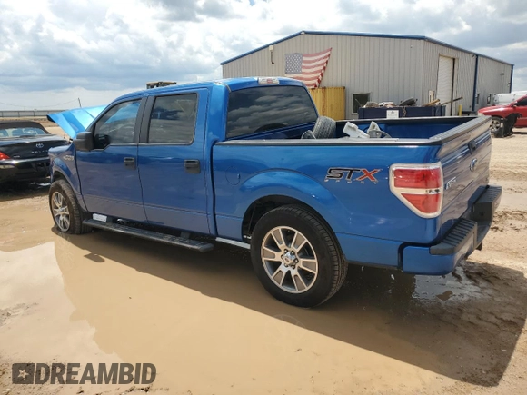 2014 Ford F-150 XL with VIN 1FTFW1CFXEKF54348, listed as a Copart auction lot 56034455 with 107,441 mi miles and Salvage title. Bid and sale history available at DreamBid. Image 2.