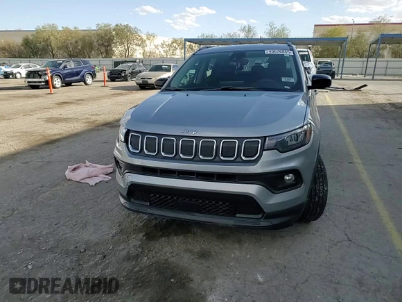 2022 Jeep Compass Latitude с VIN 3C4NJDBB2NT181394, выставлен на аукционе Copart как лот 49676885 с пробегом 50 144 миль миль и Списание • Salvage title. История ставок и продаж доступна на DreamBid. Изображение 14.