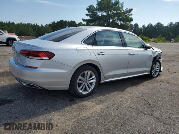 2020 Volkswagen Passat SE with VIN 1VWWA7A30LC002419, listed as a Copart auction lot 62880325 with 82,354 mi miles and Salvage title. Bid and sale history available at DreamBid. Image 3.