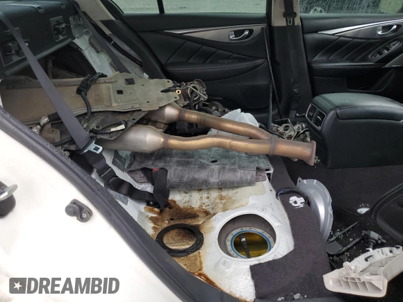2017 Infiniti Q50 Red Sport 400 with VIN JN1FV7AP7HM850246, listed as a Copart auction lot 58536135 with Not provided miles and Salvage title. Bid and sale history available at DreamBid. Image 10.